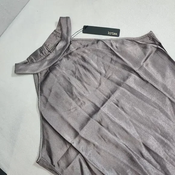 Revolve Krisa Halter Maxi Dress Sleeveless A-line Women's SZ L - NWT